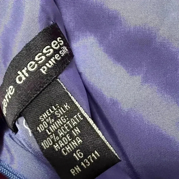 Valerie Dresses sz 16 Pure Silk - Lined Sleeveless Color Block Dress. - Picture 2 of 7